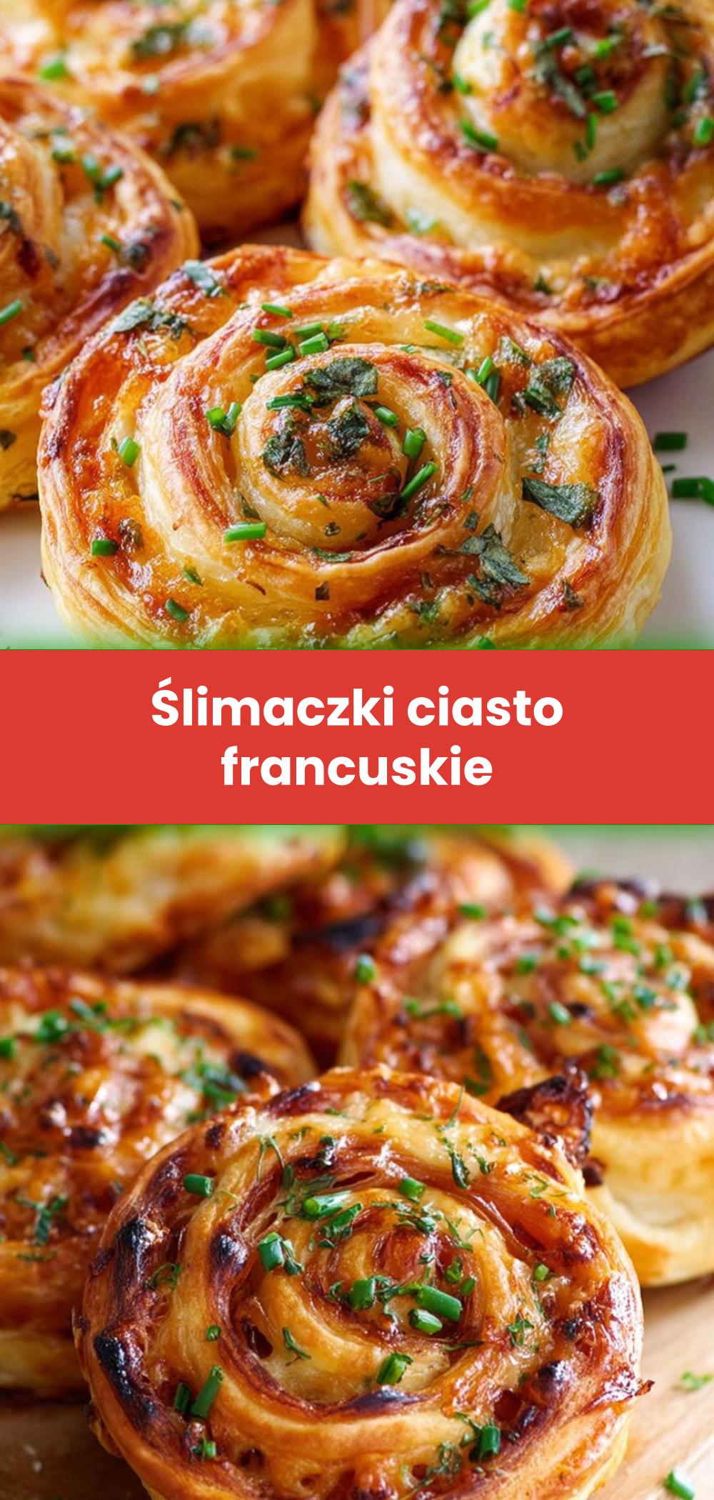 Template of Ślimaczki ciasto francuskie