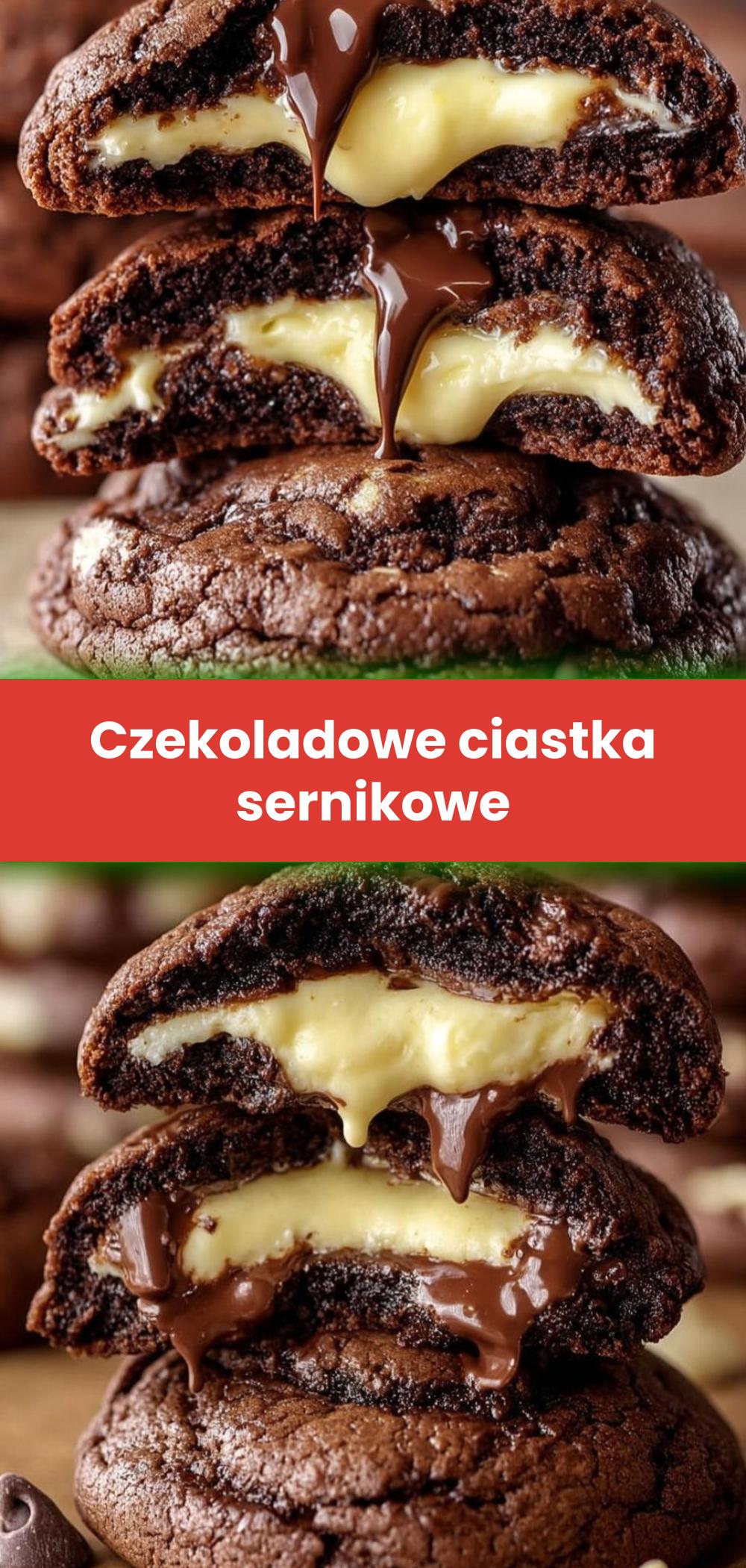 Template of Czekoladowe ciastka sernikowe