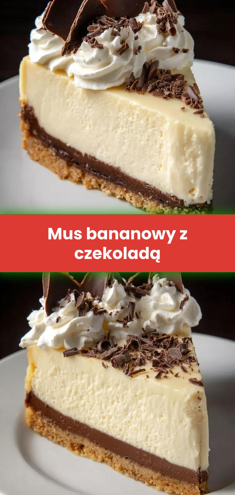 Template of Mus bananowy z czekoladą