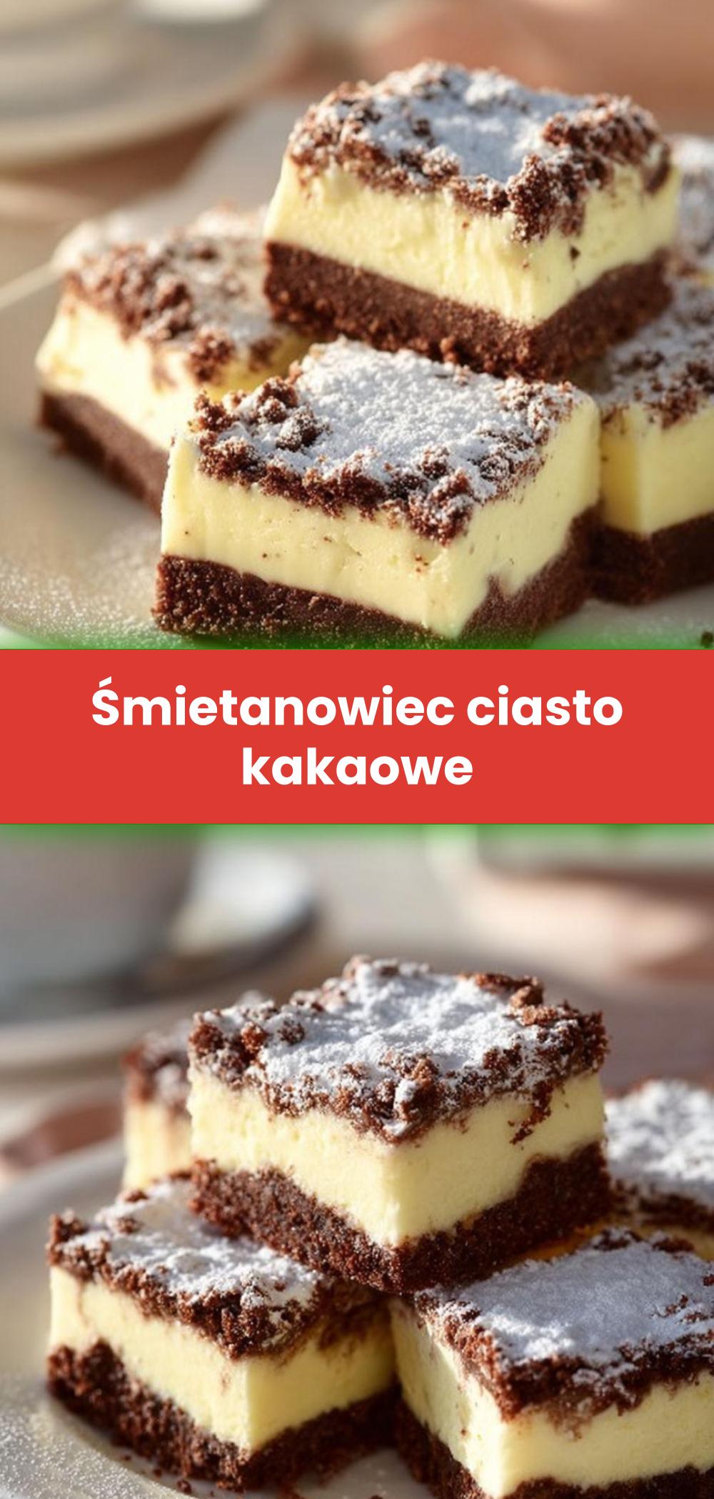 Template of Śmietanowiec ciasto kakaowe