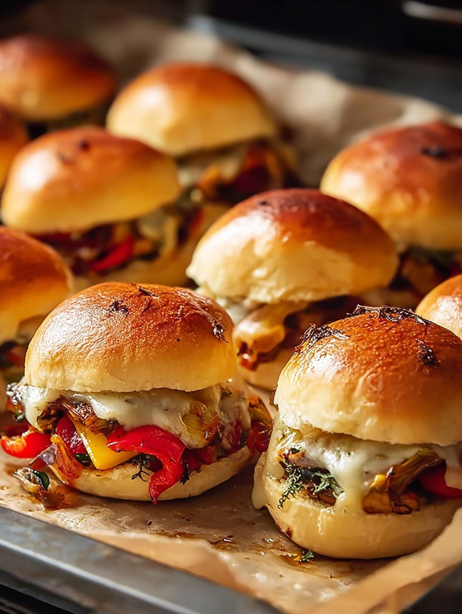 A plate of Zapiekane Bułeczki z Warzywami i Serem.