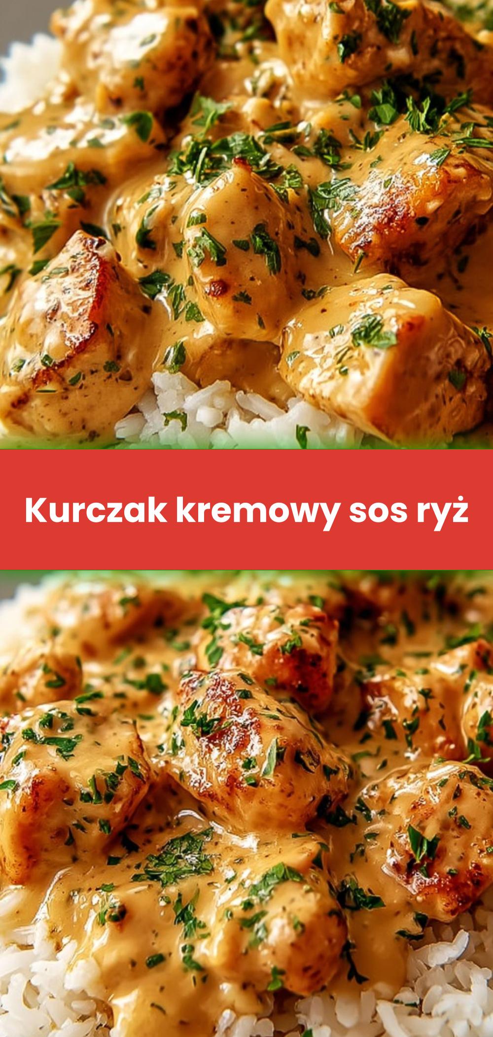 Template of Kurczak kremowy sos ryż