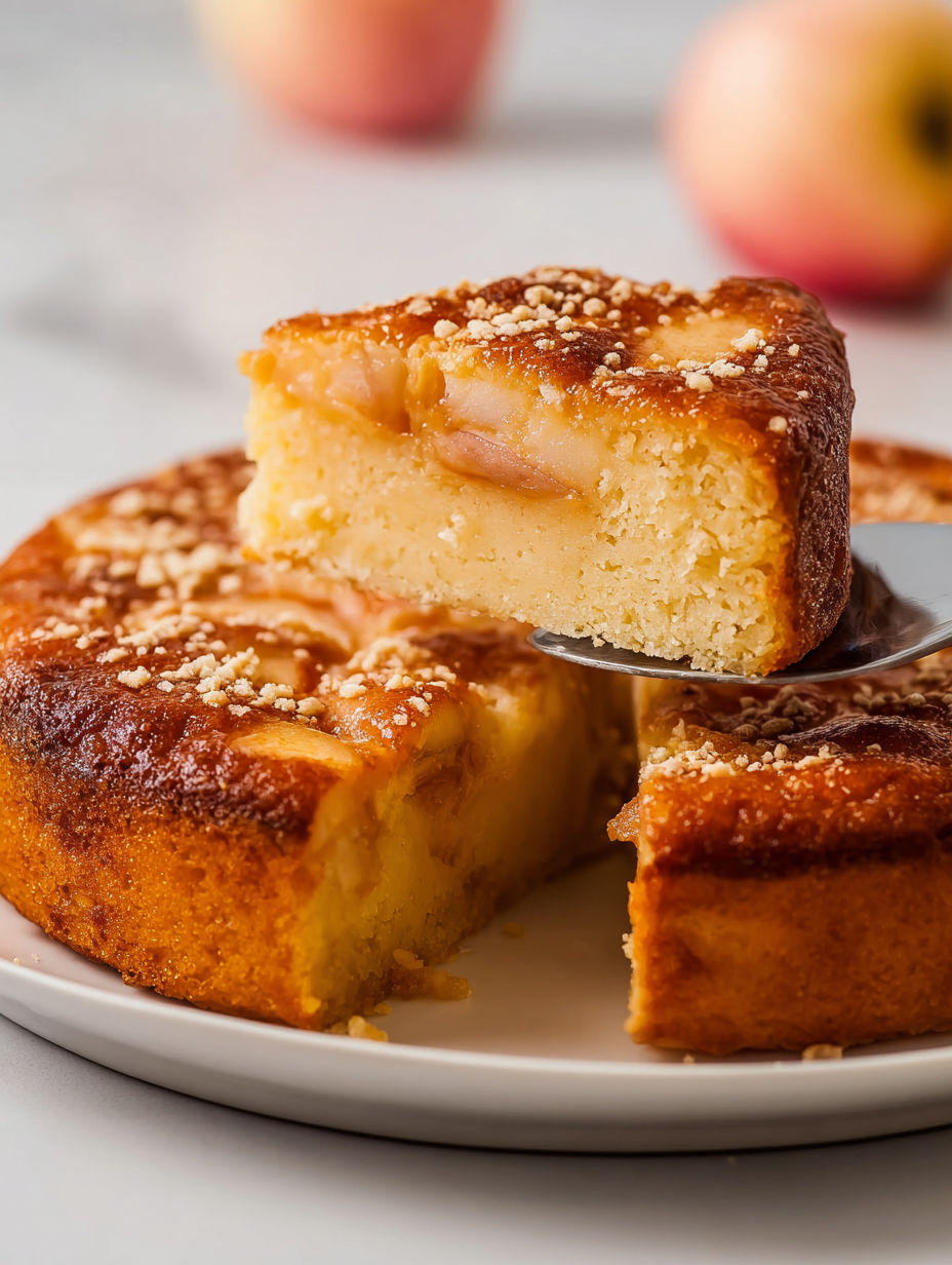 A slice of cake on a plate.