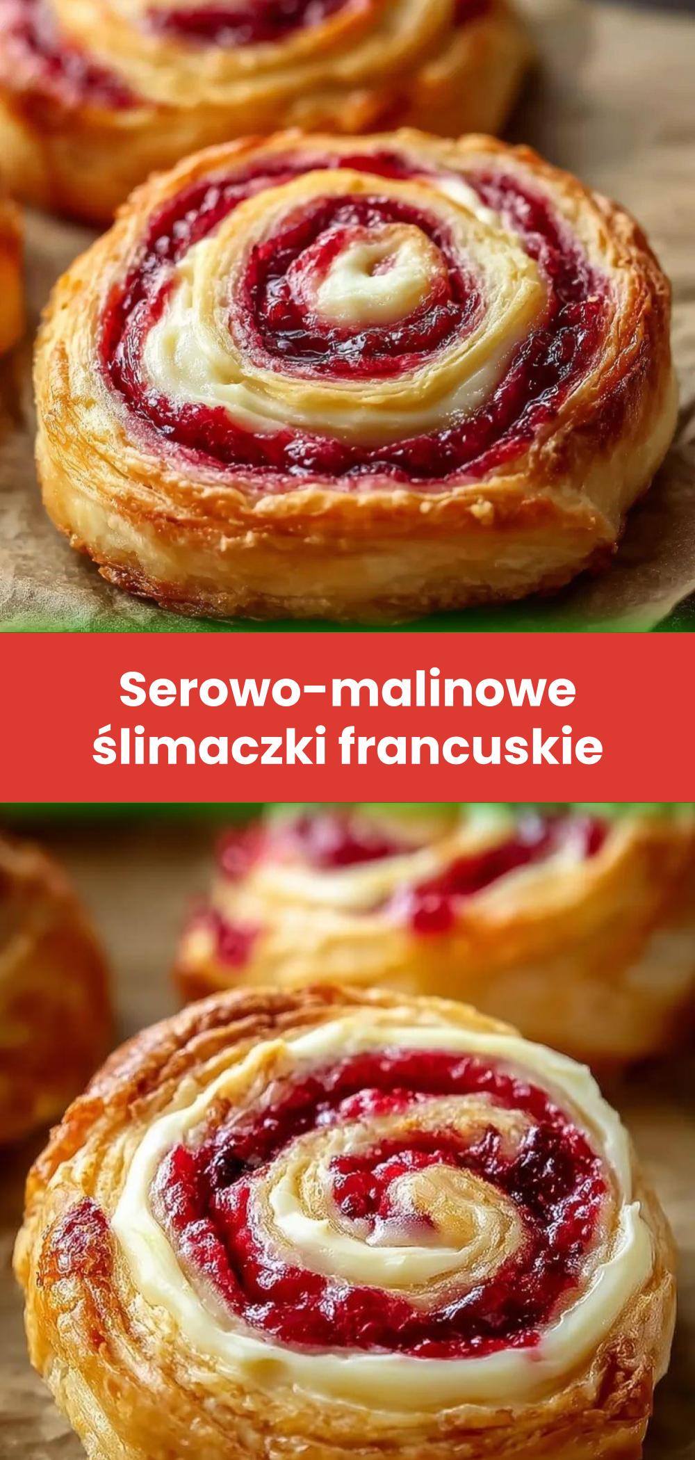 Template of Serowo-malinowe ślimaczki francuskie