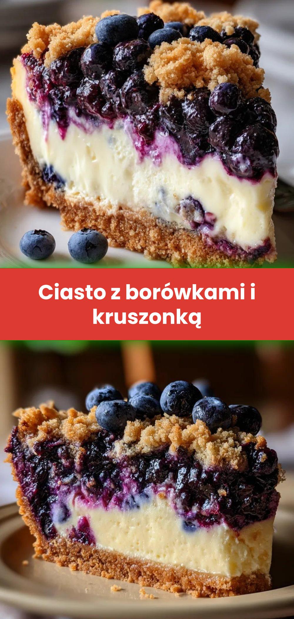 Template of Ciasto z borówkami i kruszonką