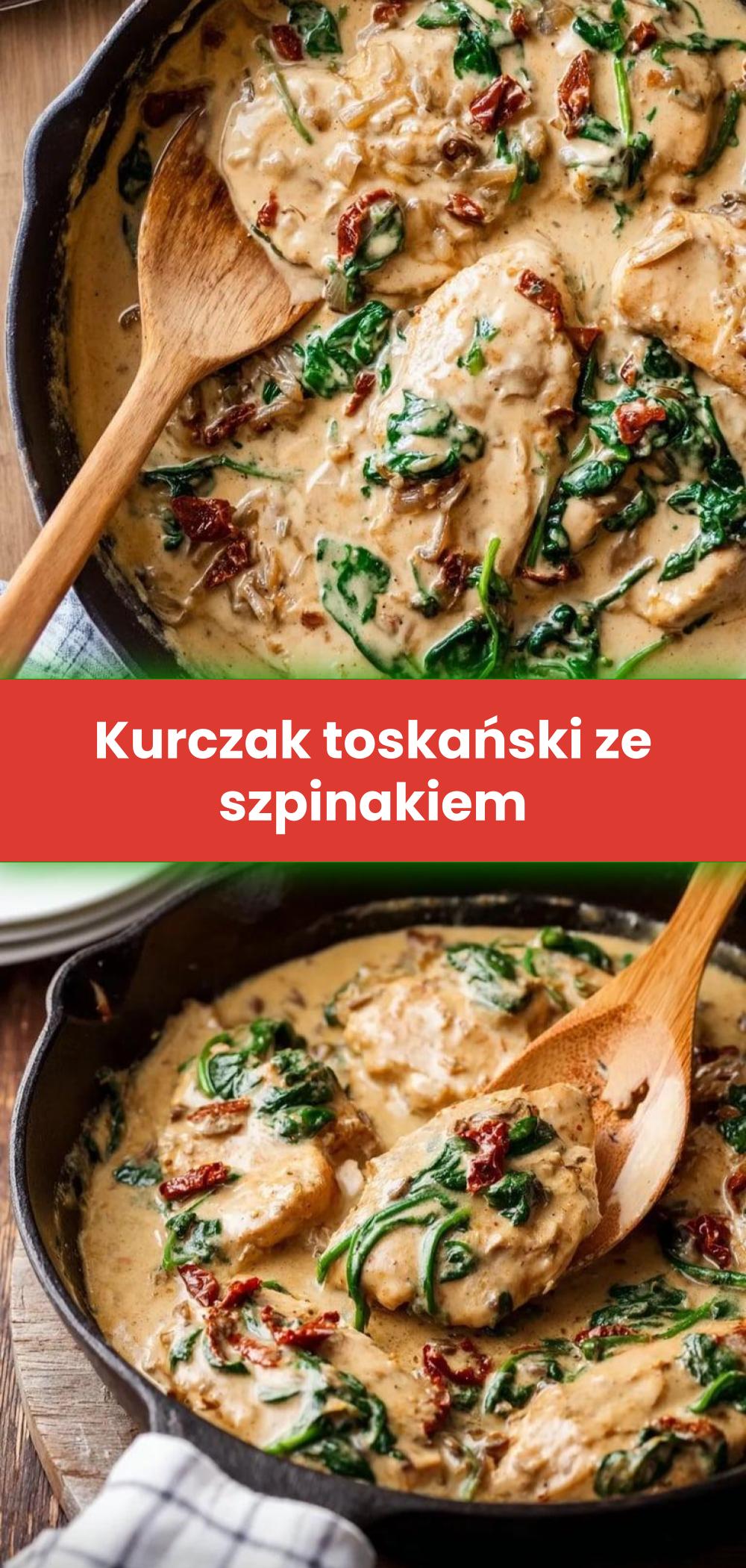 Template of Kurczak toskański ze szpinakiem