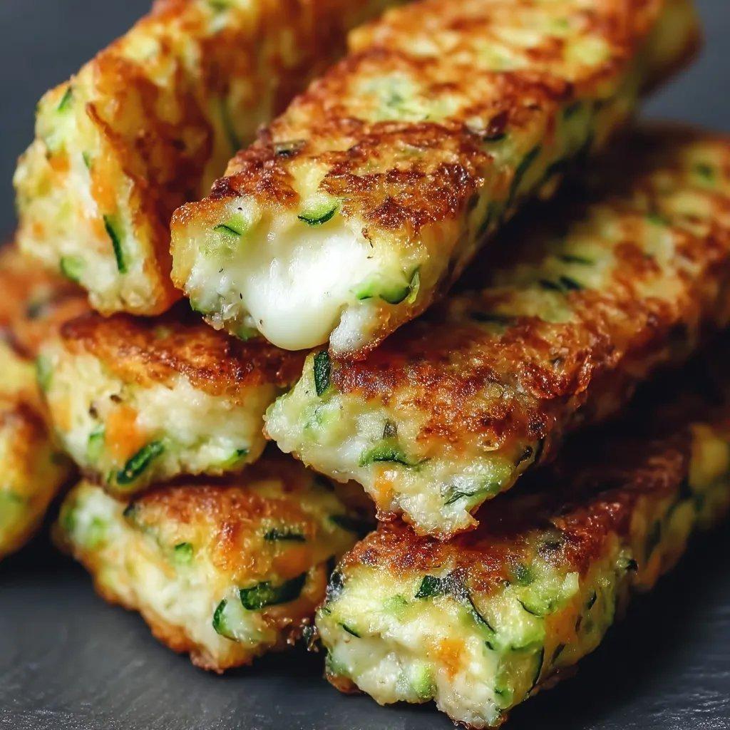 Paluszki z cukinii marchewki sera.