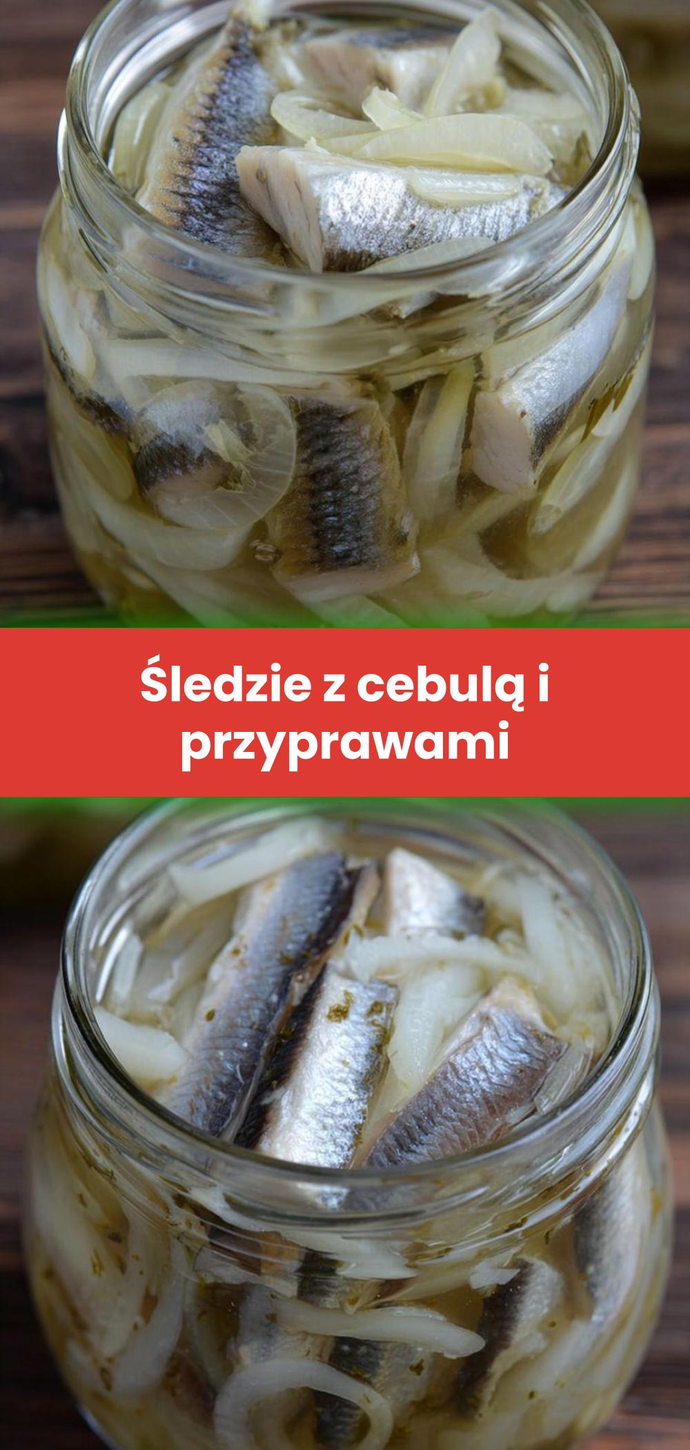 Template of Śledzie z cebulą i przyprawami