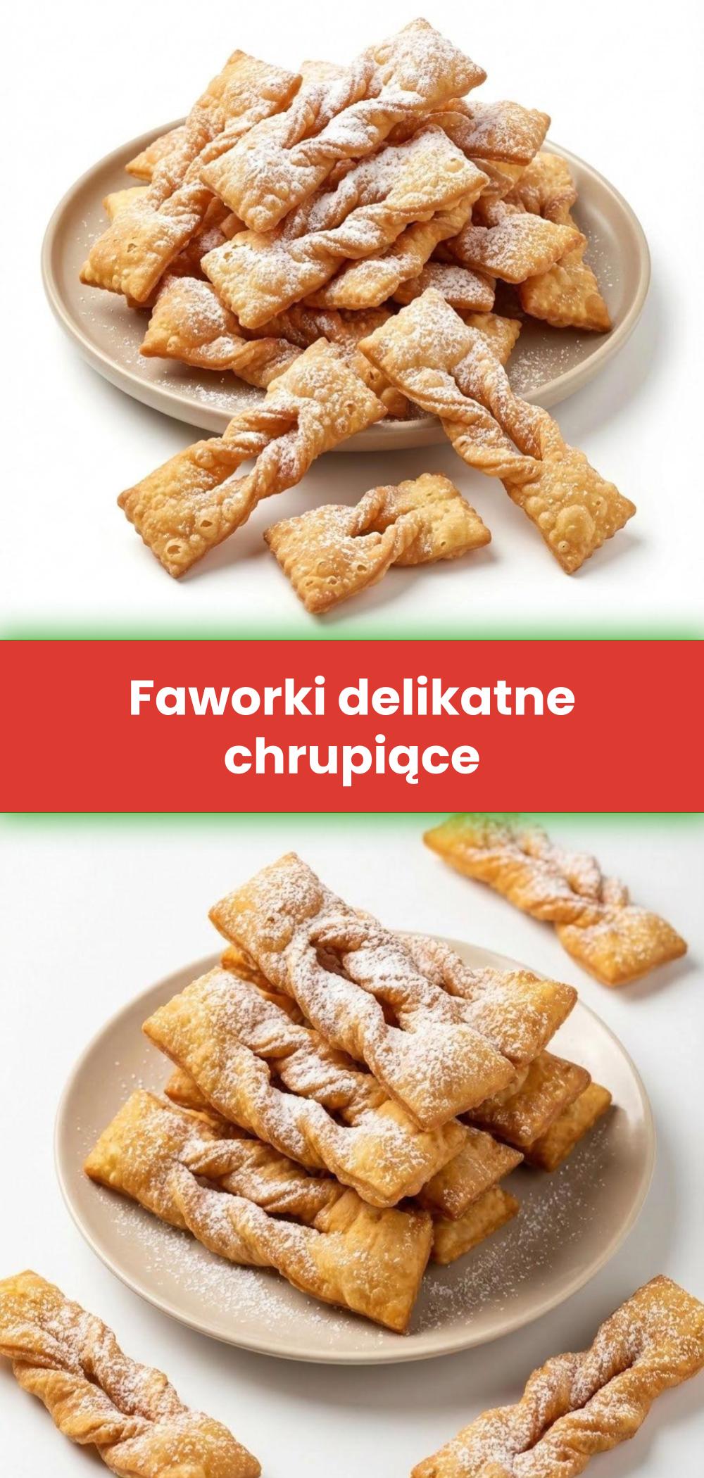 Template of Faworki delikatne chrupiące