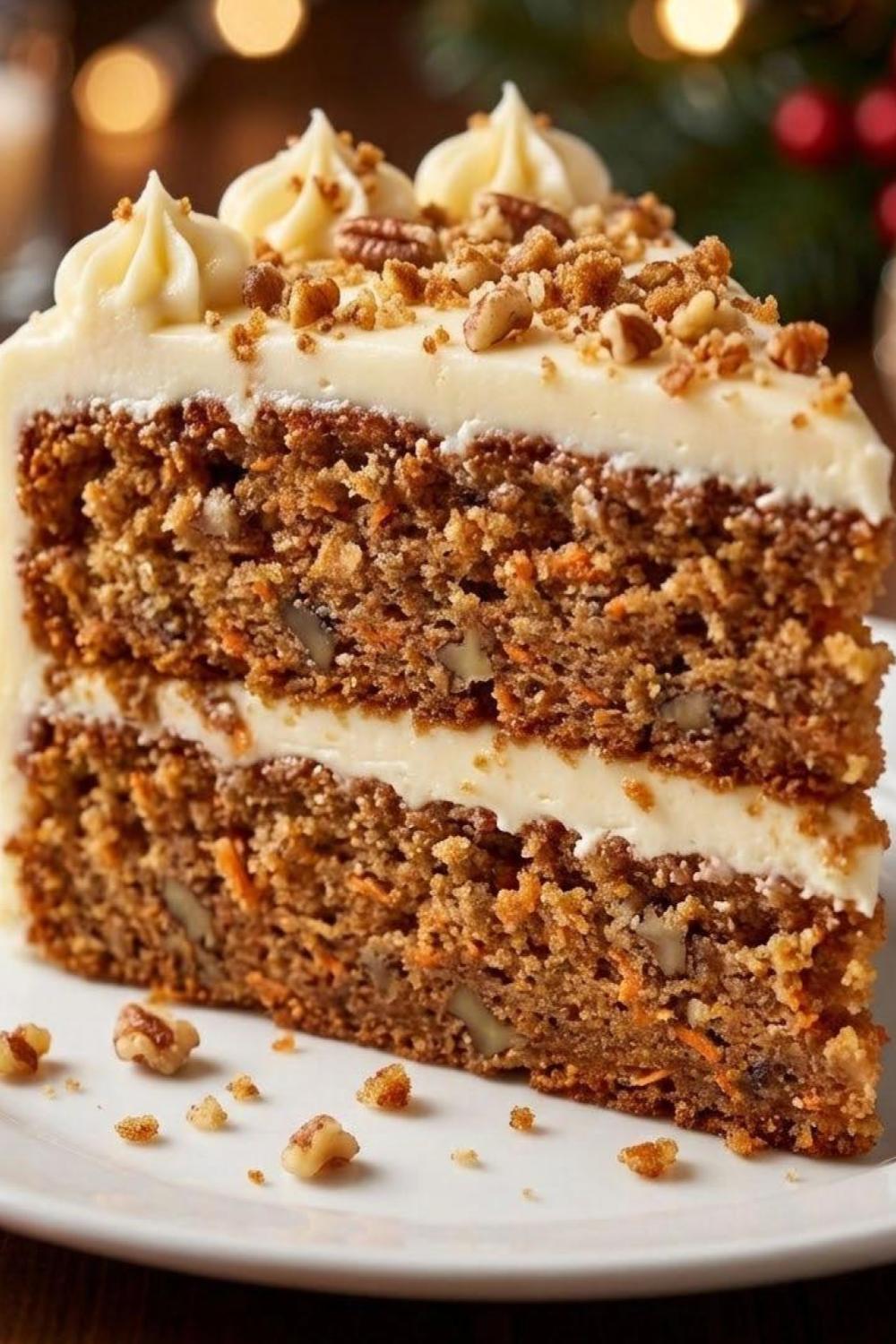Template of Wilgotny tort marchewkowy krem