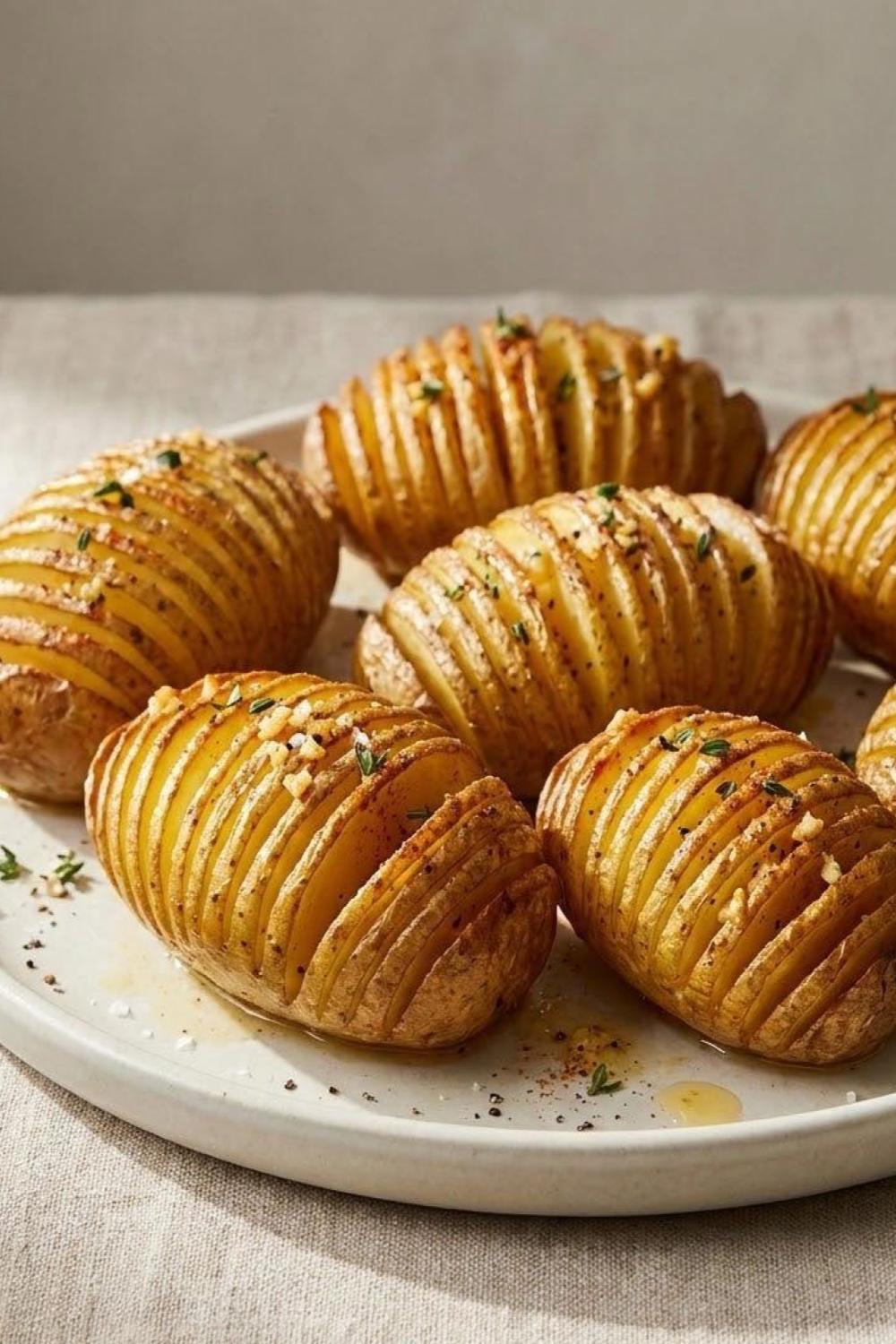 Template of Świąteczne ziemniaki Hasselback masłem