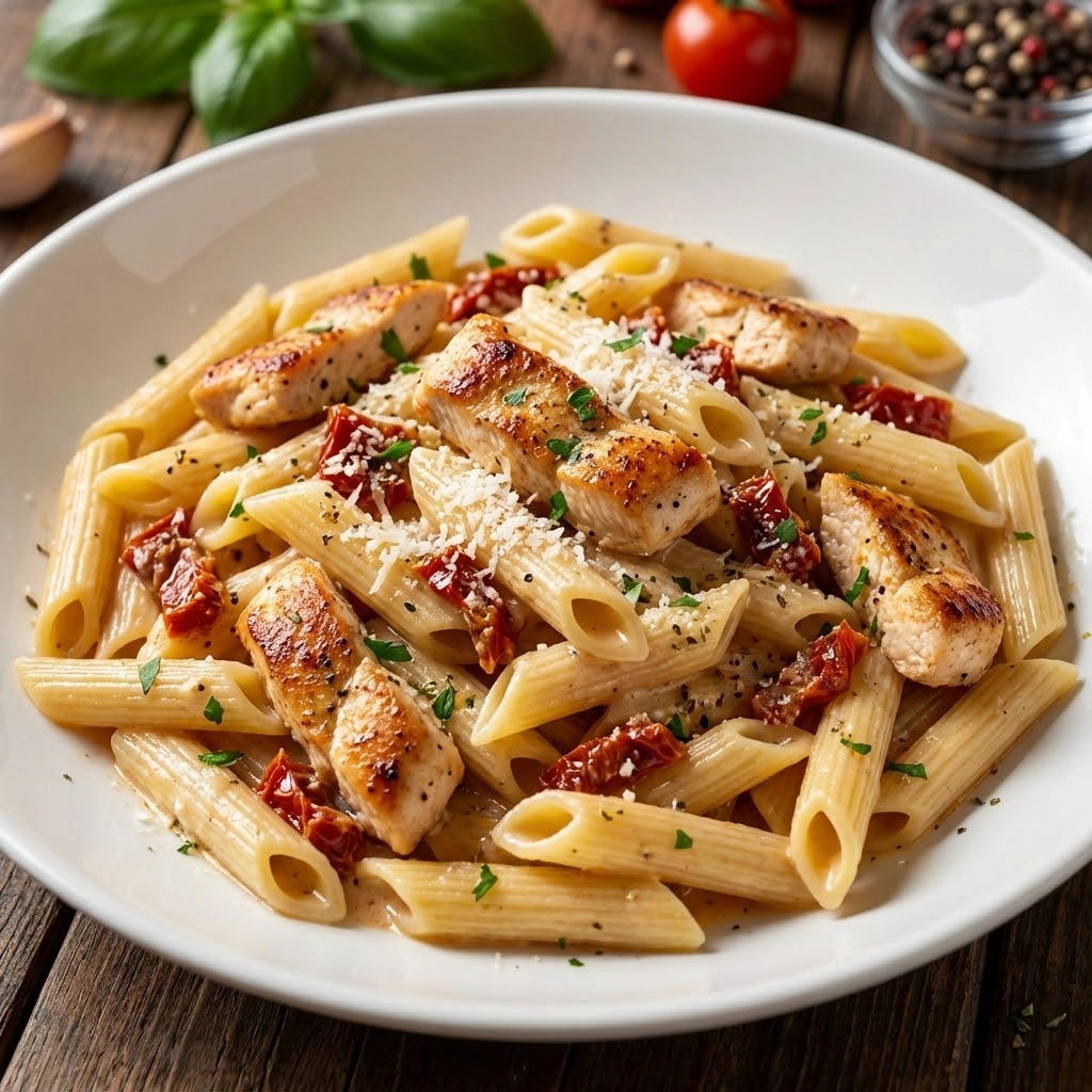Penne z kurczakiem