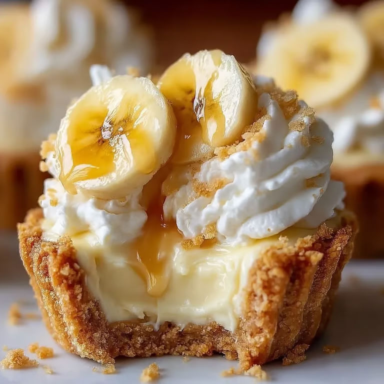 A slice of banana cream pie.