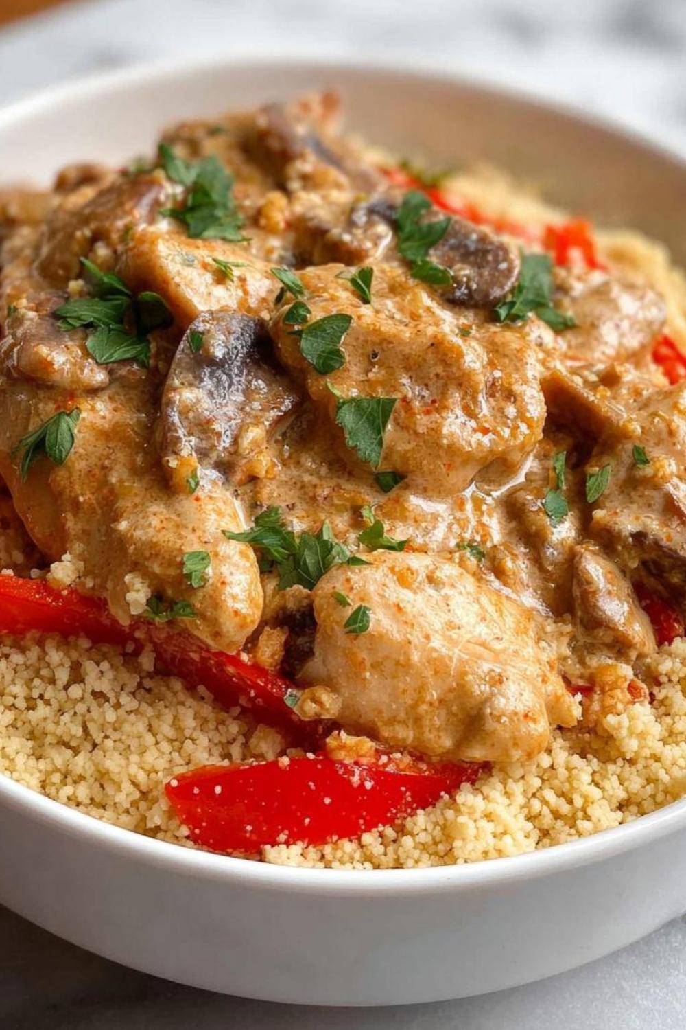 Template of Bulgur z kurczakiem i pieczarkami