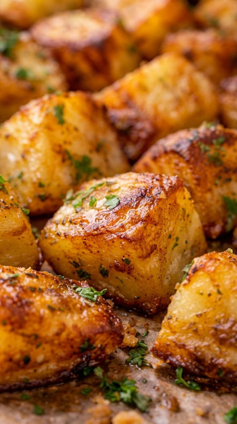 Pieczone ziołowe ziemniaki.