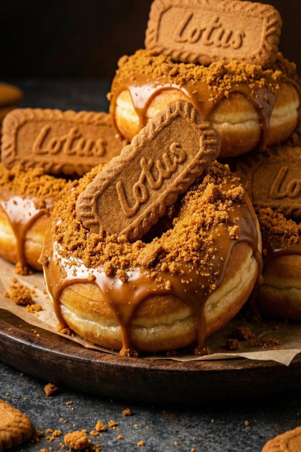Template of Pączki lotus kremem