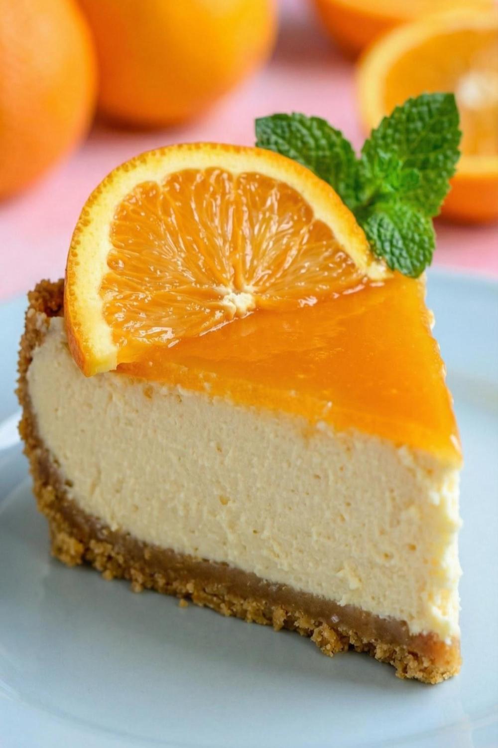 Template of Kremowy sernik pomarańczowy mascarpone