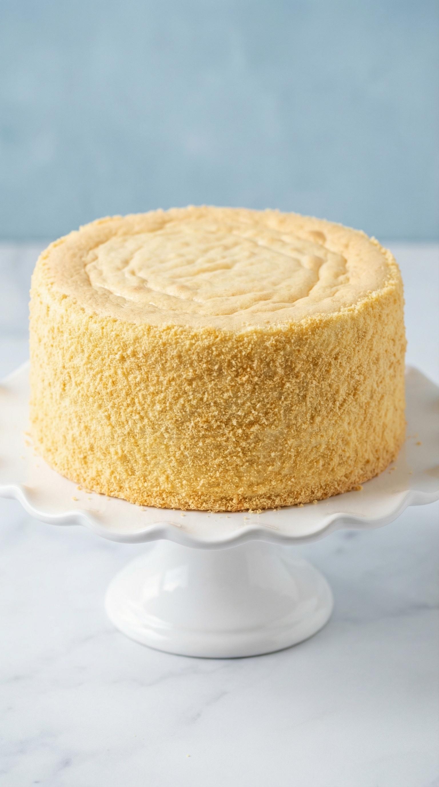 A cake with a white plate.