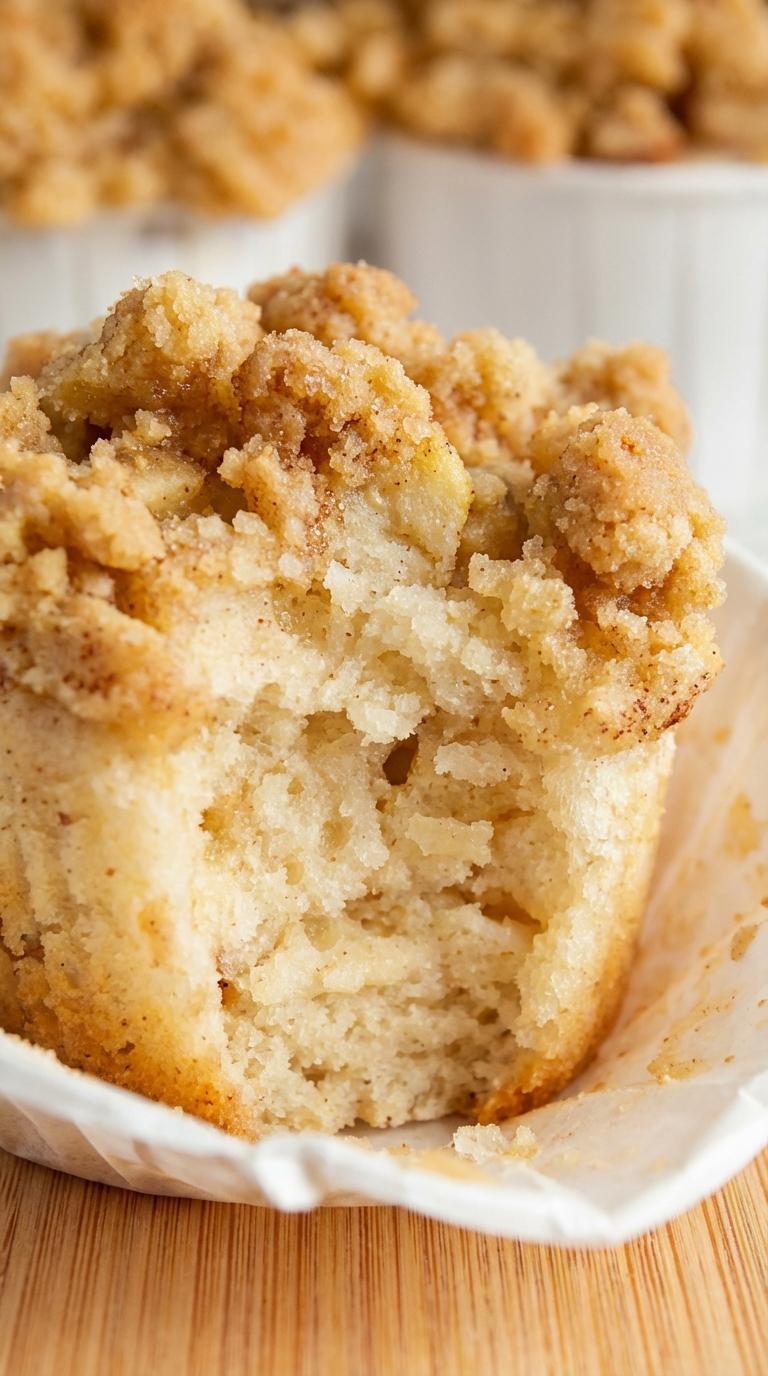 A muffin with a bite taken out of it.