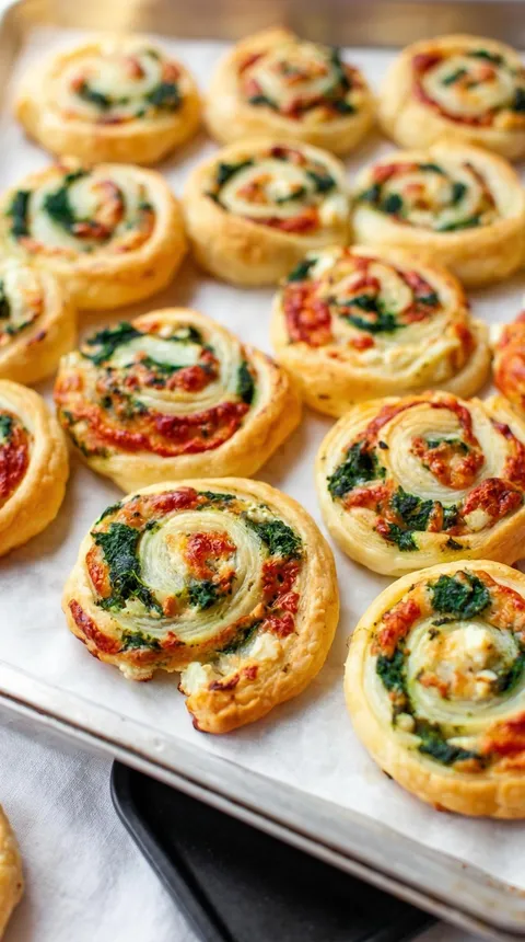 A tray of ciasta francuskiego.
