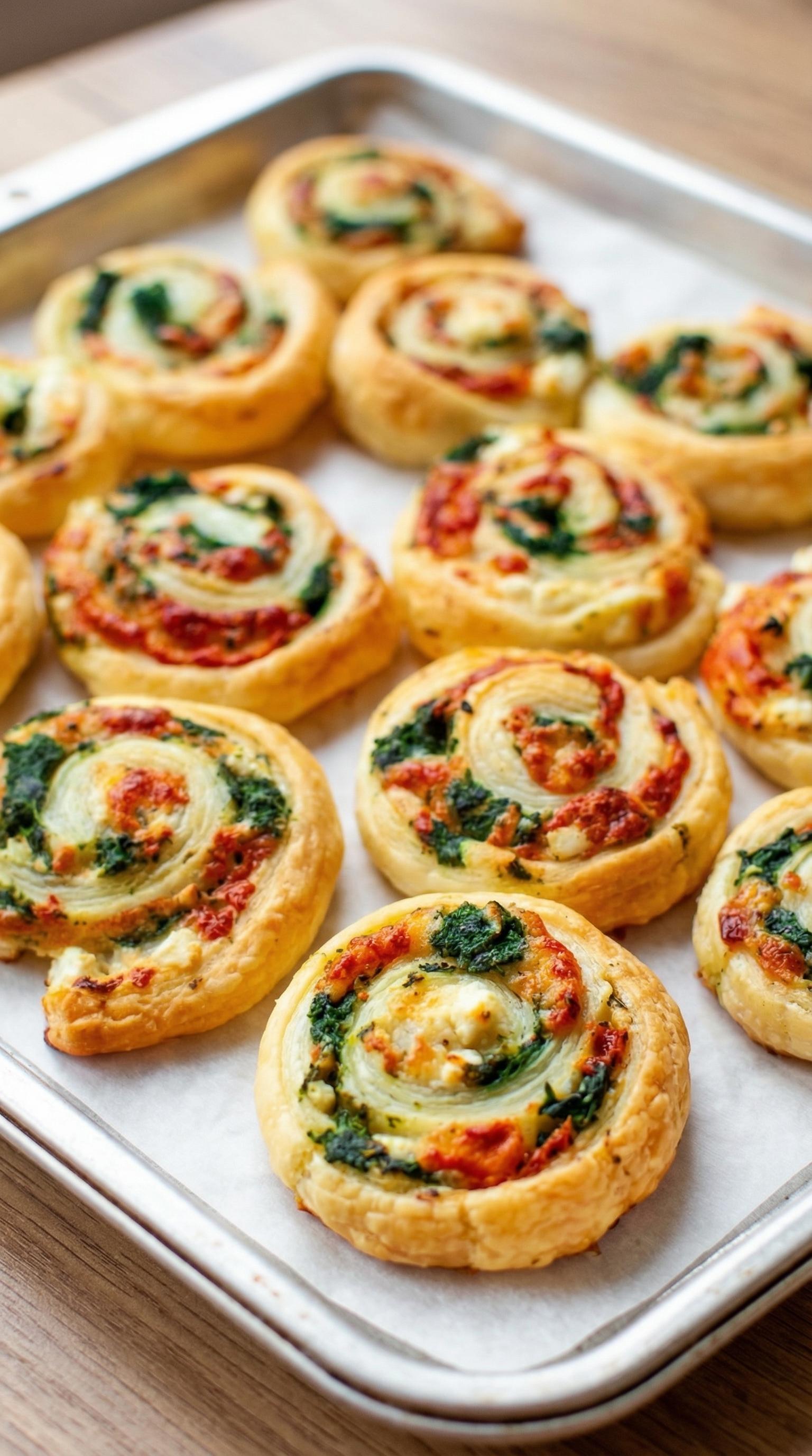 A tray of ciasta francuskiego.