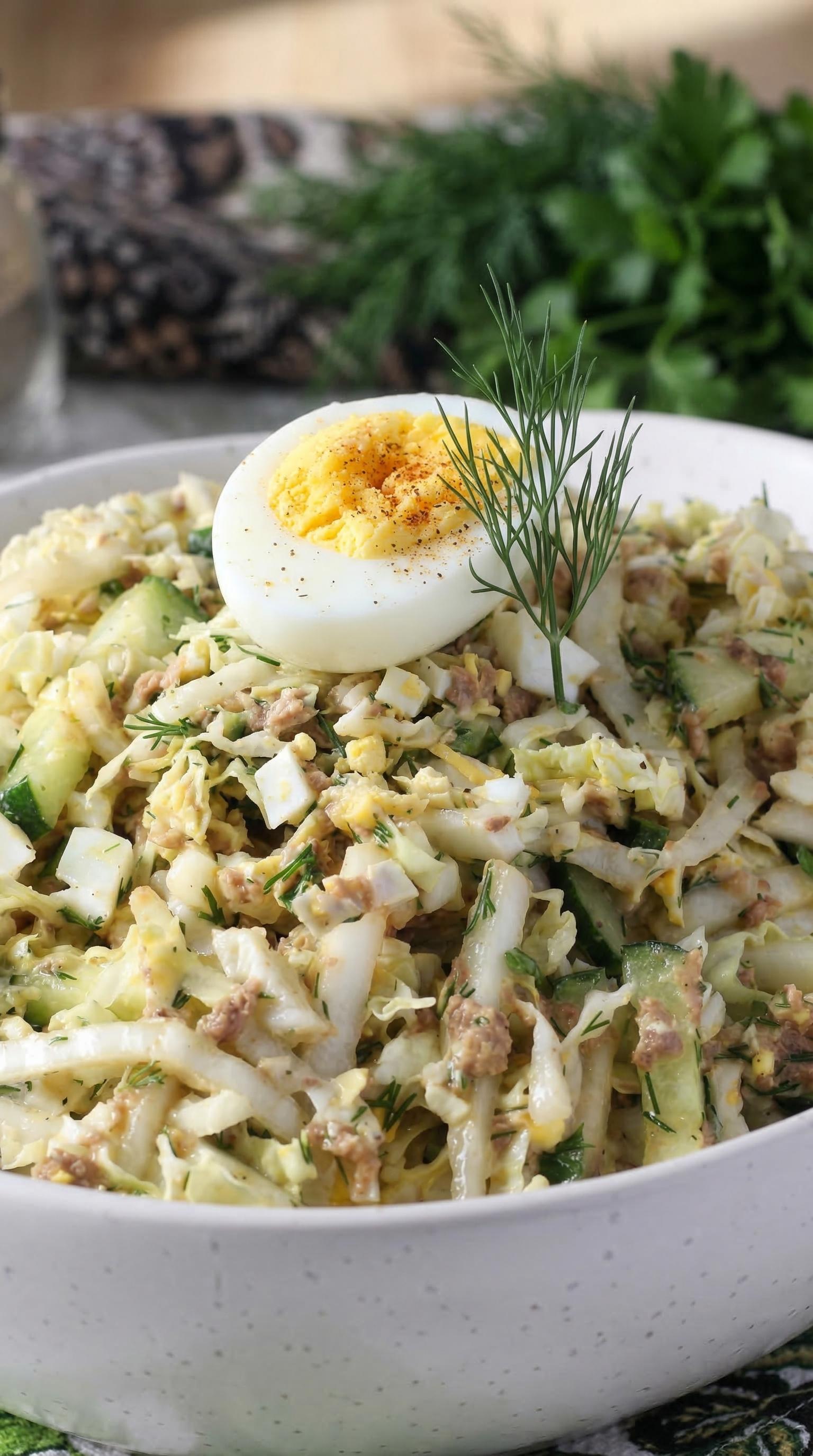 A salad with eggs and vegetables.