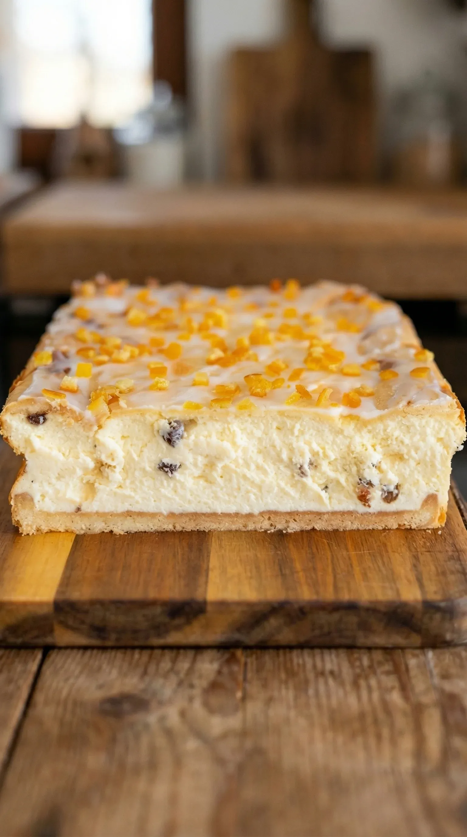 A slice of sernik krakowski.