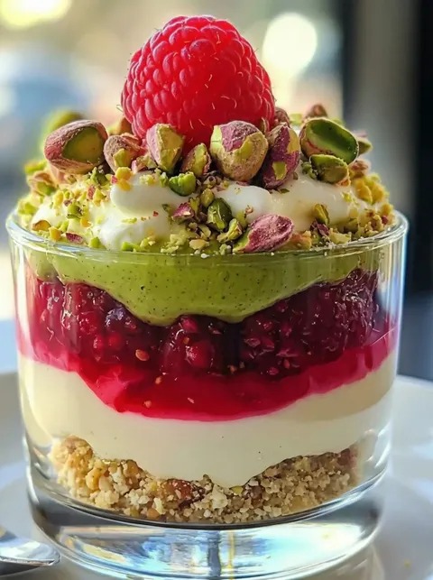 A dessert in a glass with a red and white topping.