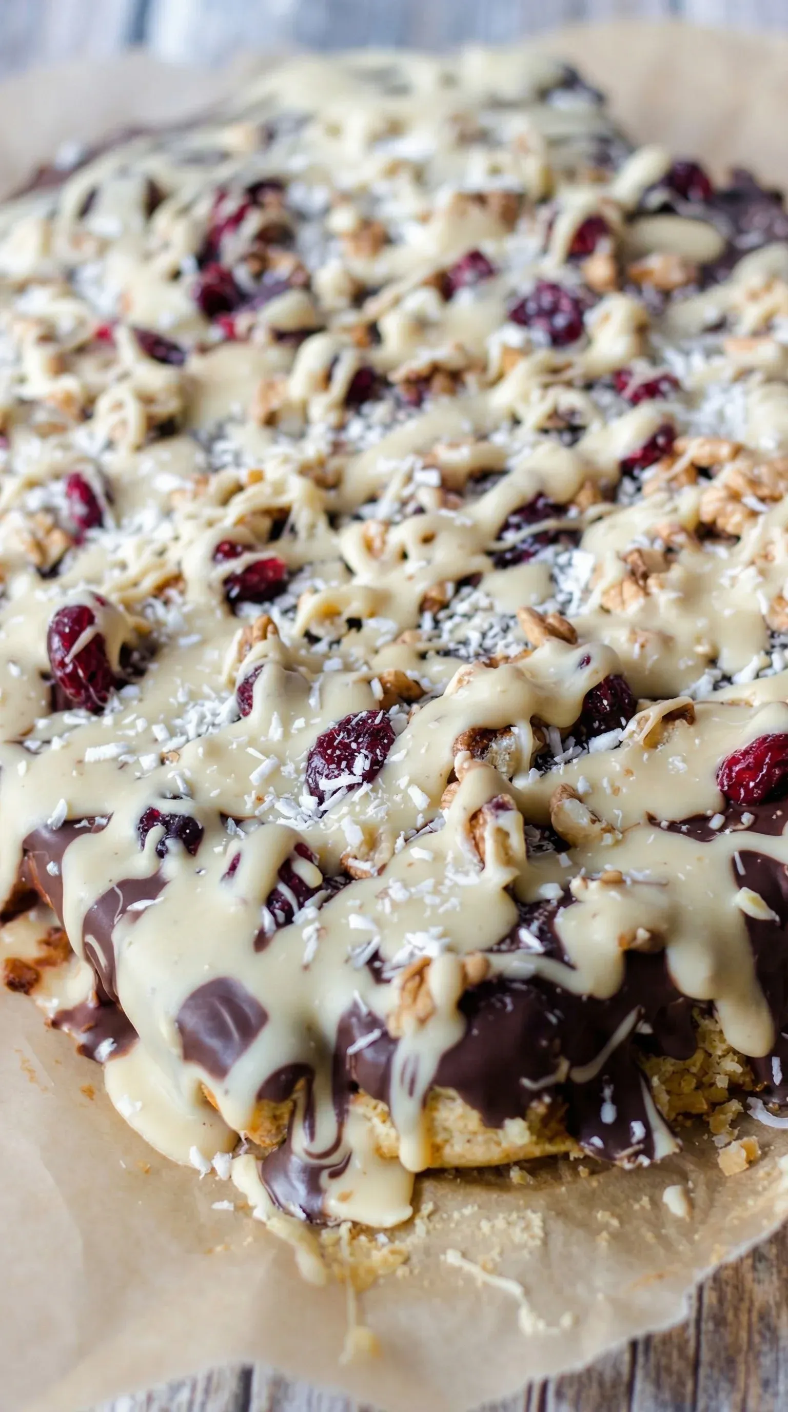 A close up of a gluten-free oatmeal cake.