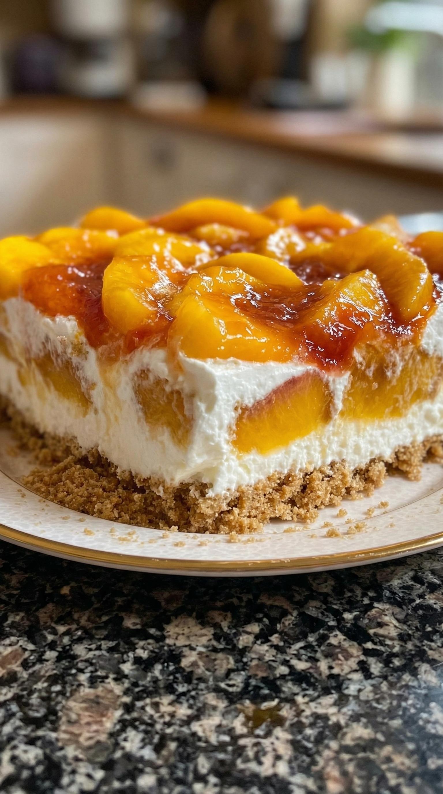 A slice of cake with fruit toppings.