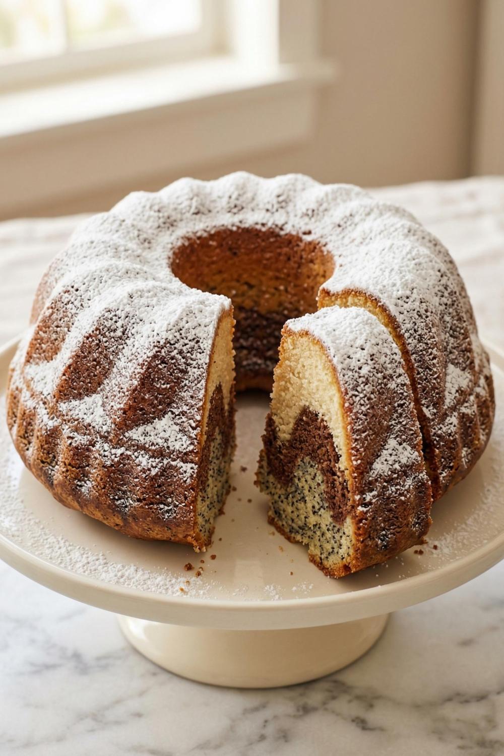 Template of Babka Trójniak mak pomarańcza