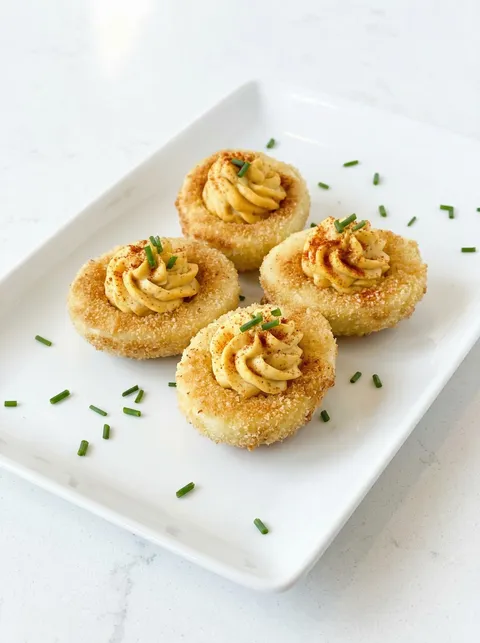 A plate of food with a green garnish.