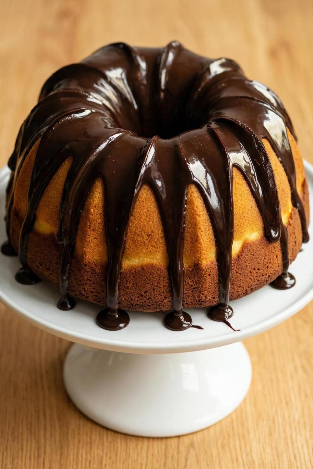 Template of Babka sernikowa czekoladową polewą