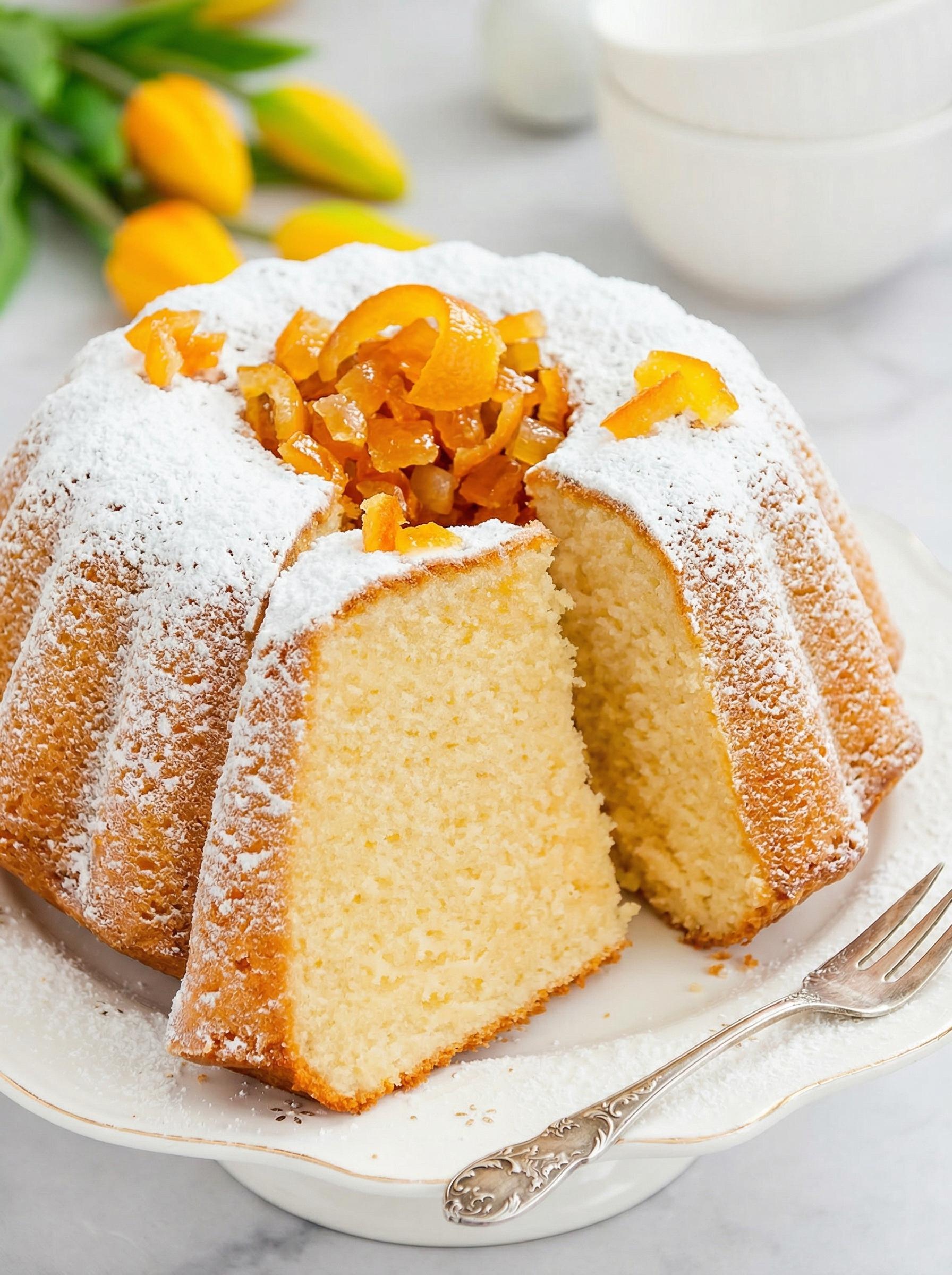 A slice of Babka z mascarpone cake.