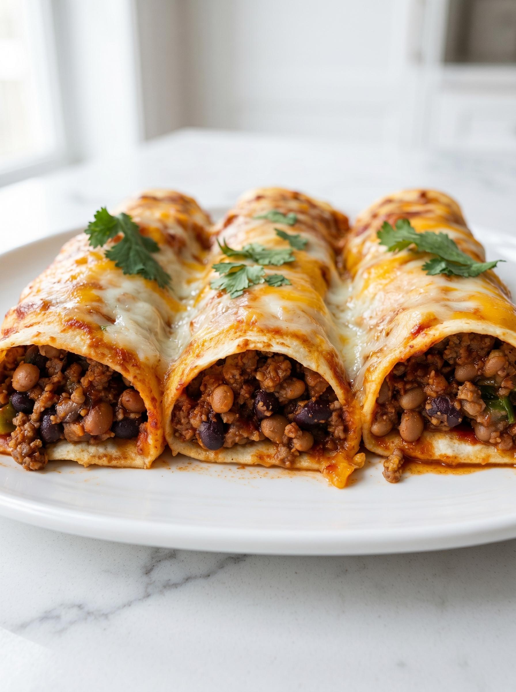 A plate of Zapiekane Tortille po Meksykańsku.