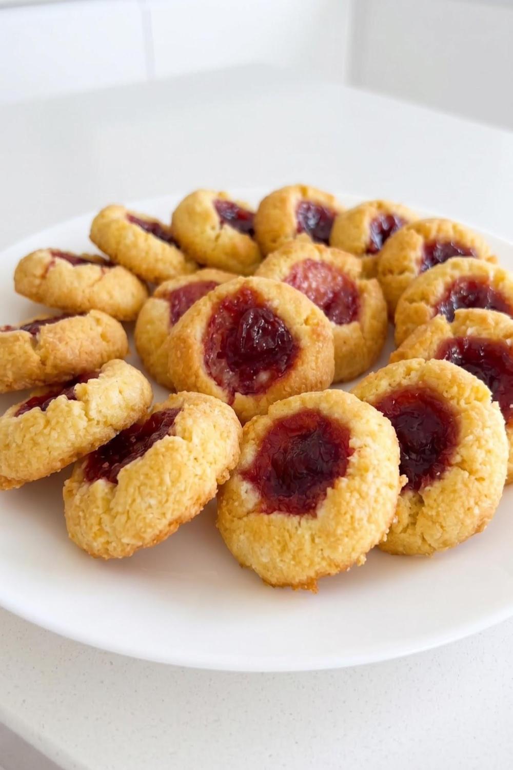 Template of Keto ciastka z konfiturą