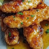 Aromatyczne paski kurczaka w sosie miodowo-musztardowym