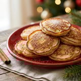 A plate of pancakes with fruit on top.
