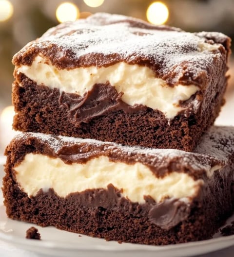 Czekoladowe brownie z serem