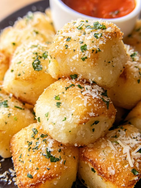 Chrupiące parmezan bites.