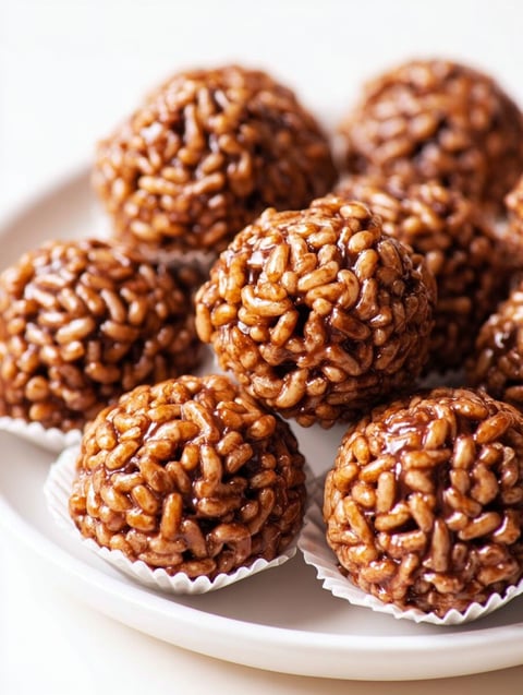A plate of rice balls.