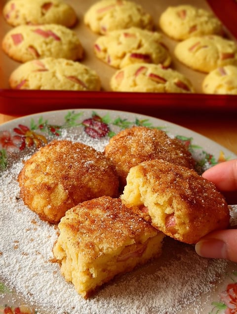 A plate of cinnamon sugar cookies.