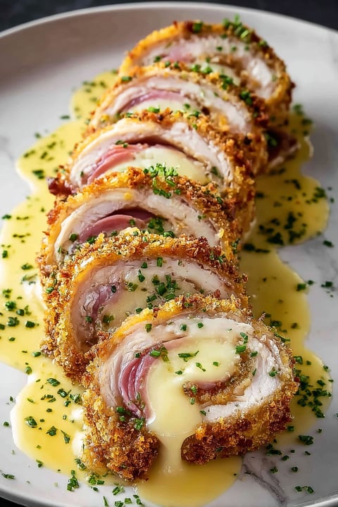 Roladki Cordon Bleu.