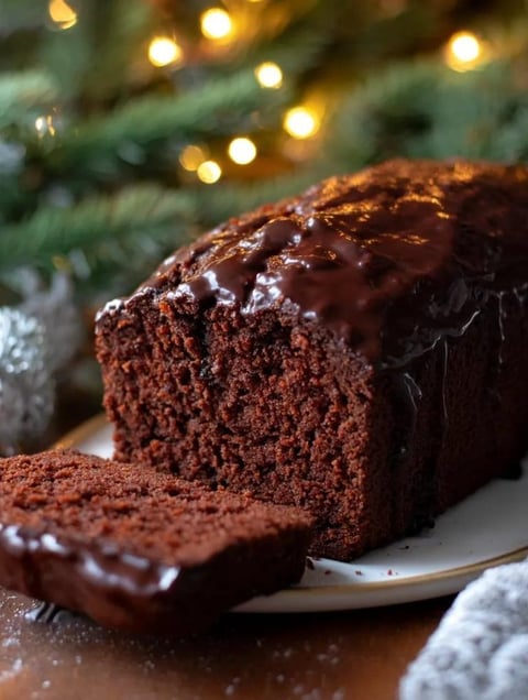A chocolate cake with chocolate frosting.