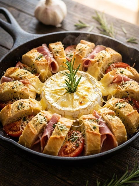 A delicious looking meal of bread with cheese and tomatoes.