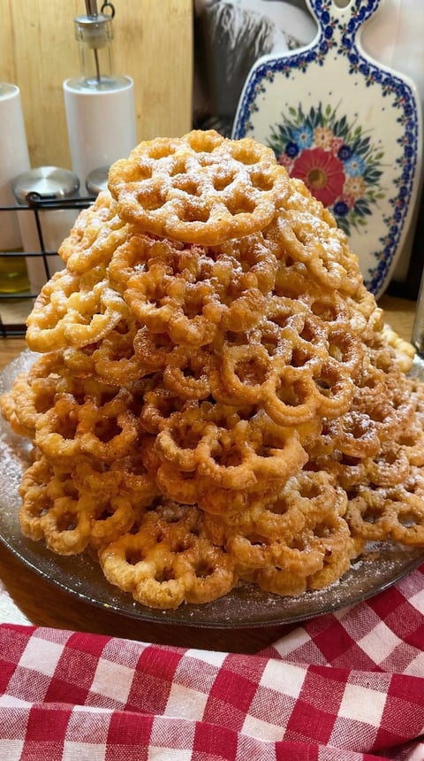 A pile of ciasta nalesnikowego.